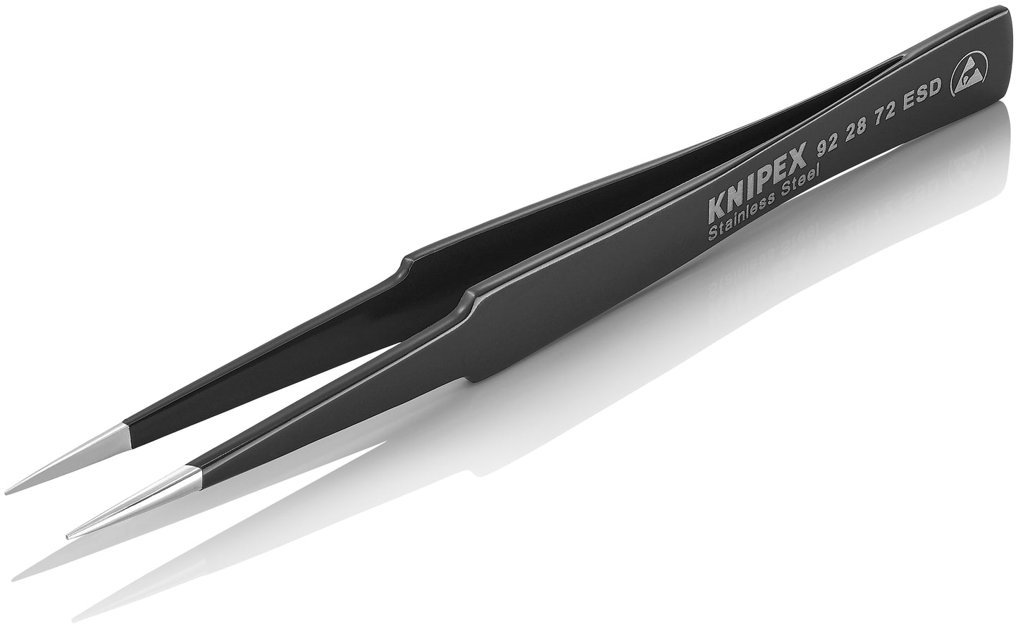 Knipex 92 28 72 ESD Stainless Steel Gripping Tweezers-Pointed Tips-ESD - image 4