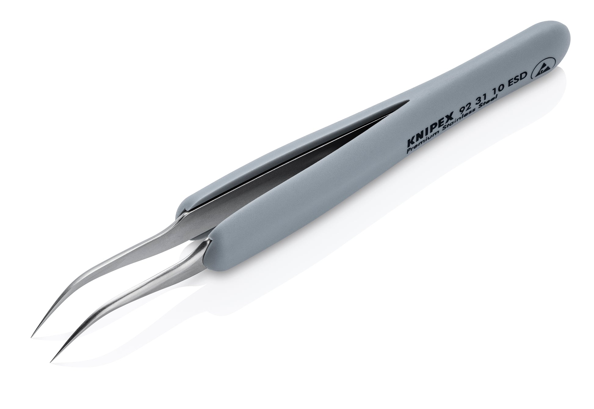 Knipex 92 31 10 ESD Premium Stainless Steel Precision Tweezers-45°Angled-Needle-Point Tips-ESD - image 4