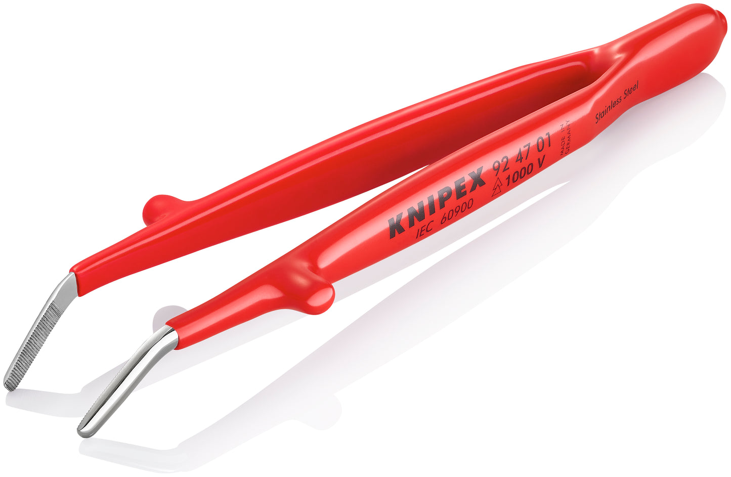 Knipex 92 47 01 Stainless Steel Gripping-30°Angled Tweezers-1000V Insulated - image 4