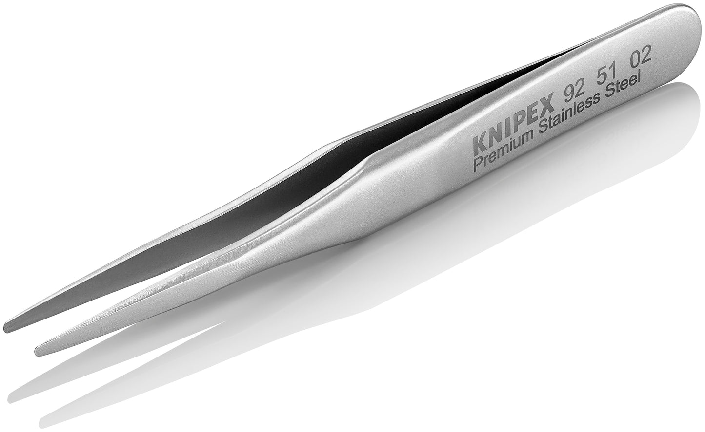 Knipex 92 51 02 Premium Stainless Steel Gripping Tweezers-Blunt Tips - image 4