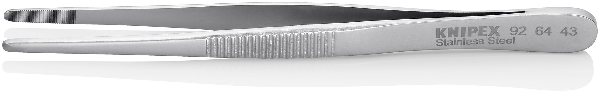 Knipex 92 64 43 Stainless Steel Gripping Tweezers-Blunt Tips - image 2