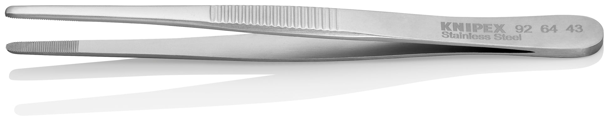 Knipex 92 64 43 Stainless Steel Gripping Tweezers-Blunt Tips - image 3