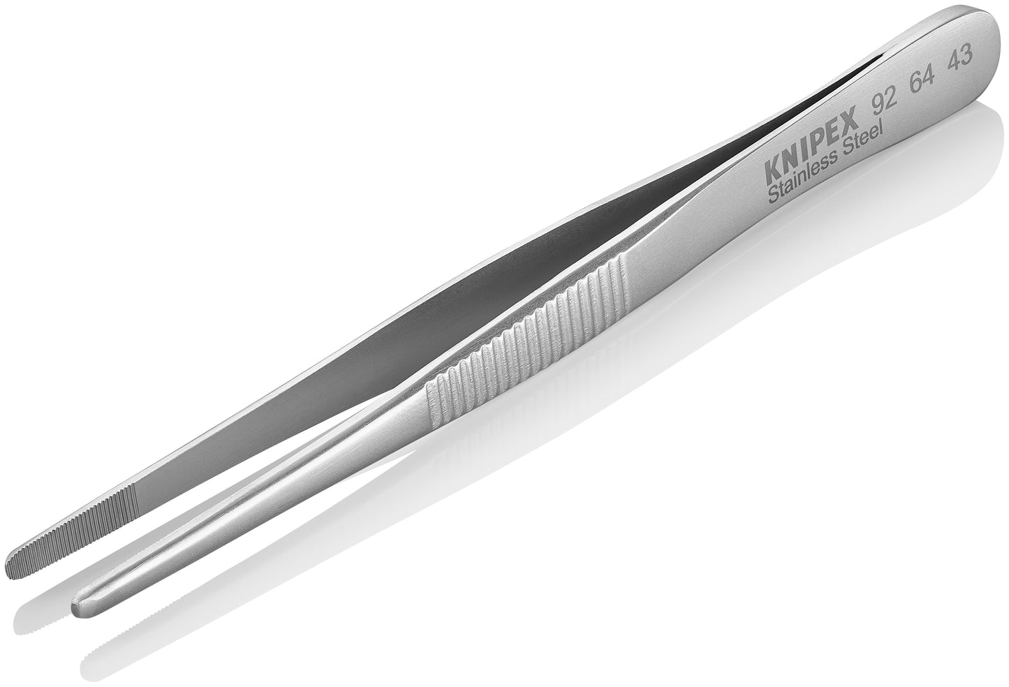 Knipex 92 64 43 Stainless Steel Gripping Tweezers-Blunt Tips - image 4