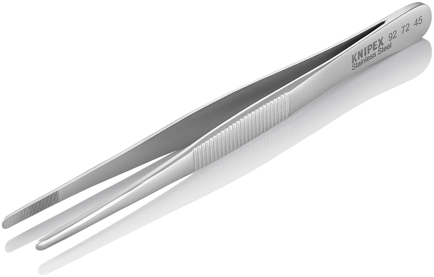 Knipex 92 72 45 Stainless Steel Gripping Tweezers-Blunt Tips - image 4