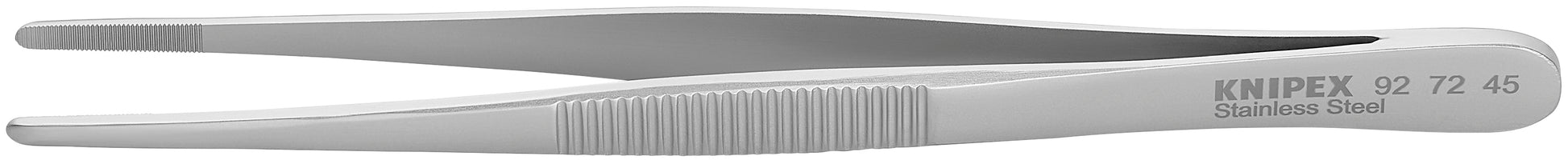 Knipex 92 72 45 Stainless Steel Gripping Tweezers-Blunt Tips - KNIPEX Tools