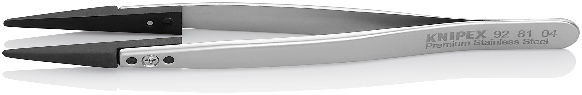 Knipex 92 81 04 Premium Stainless Steel Gripping Tweezers-Replaceable Tips - image 2