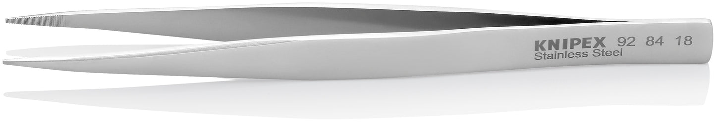 Knipex 92 84 18 Stainless Steel Gripping Tweezers-Blunt Tips - image 2