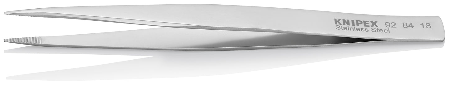 Knipex 92 84 18 Stainless Steel Gripping Tweezers-Blunt Tips - image 3