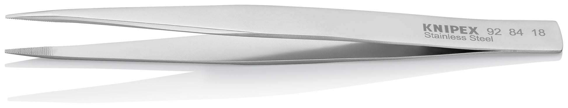 Knipex 92 84 18 Stainless Steel Gripping Tweezers-Blunt Tips - image 3