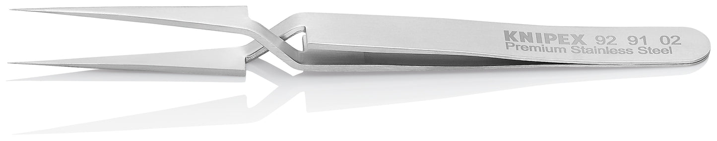 Knipex 92 91 02 Premium Stainless Steel Gripping Cross-Over Tweezers-Needle-Point Tips - image 3