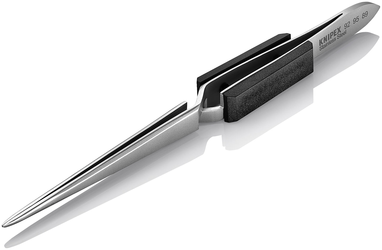 Knipex 92 95 89 Stainless Steel Gripping Cross-Over Tweezers-Blunt Tips - image 4