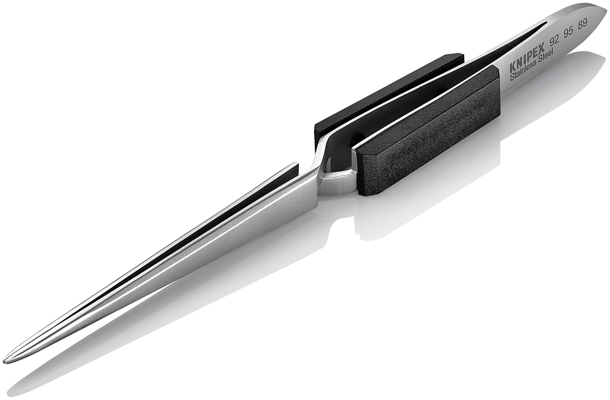 Knipex 92 95 89 Stainless Steel Gripping Cross-Over Tweezers-Blunt Tips - image 4