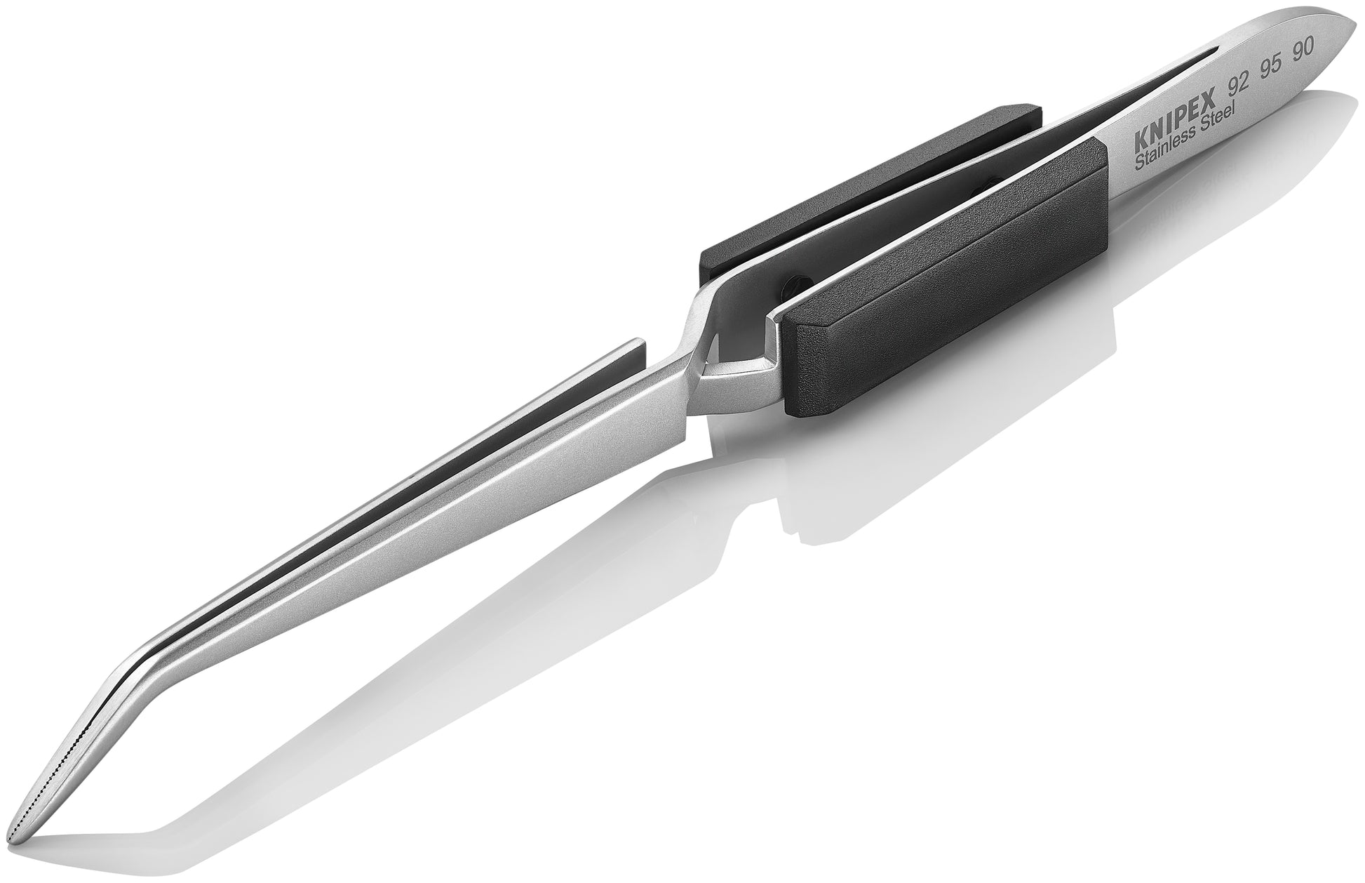 Knipex 92 95 90 Stainless Steel Gripping Cross-Over Tweezers-Blunt Tips - image 4