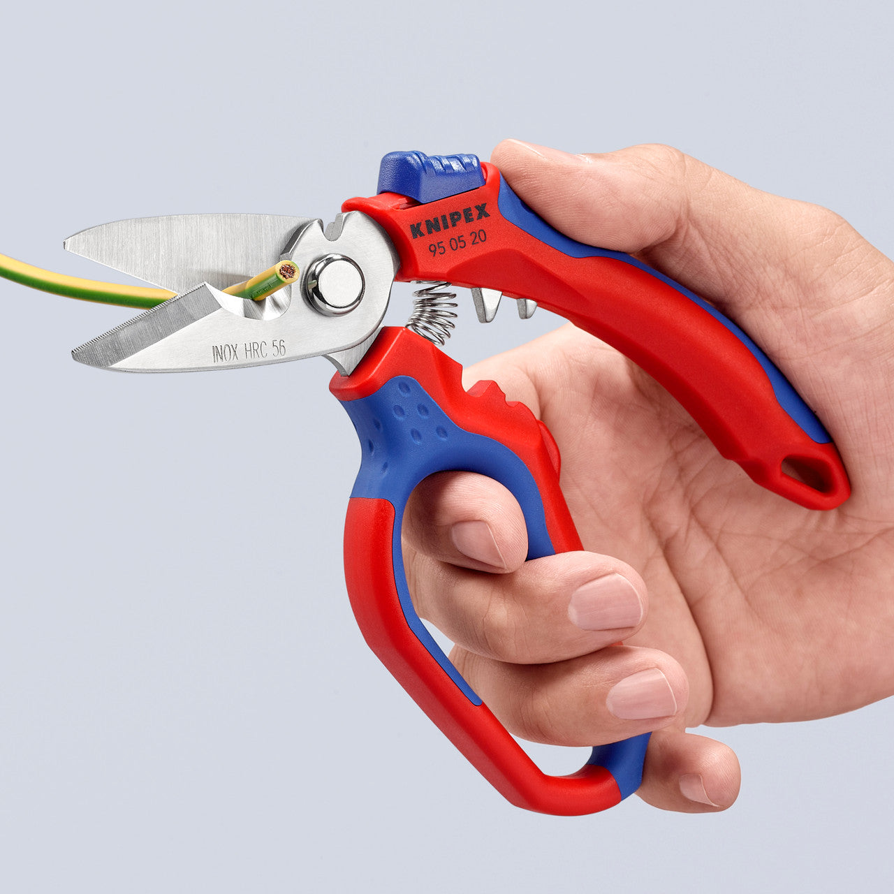 Knipex 95 05 20 Angled Electricians' Shears with Holster