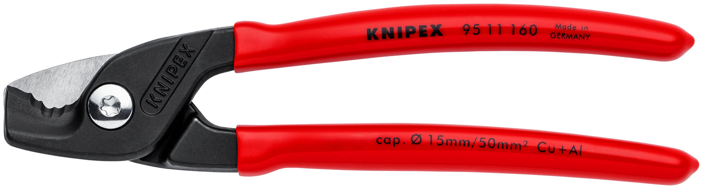 Knipex 95 11 160 SBA StepCut Cable Shears - KNIPEX Tools