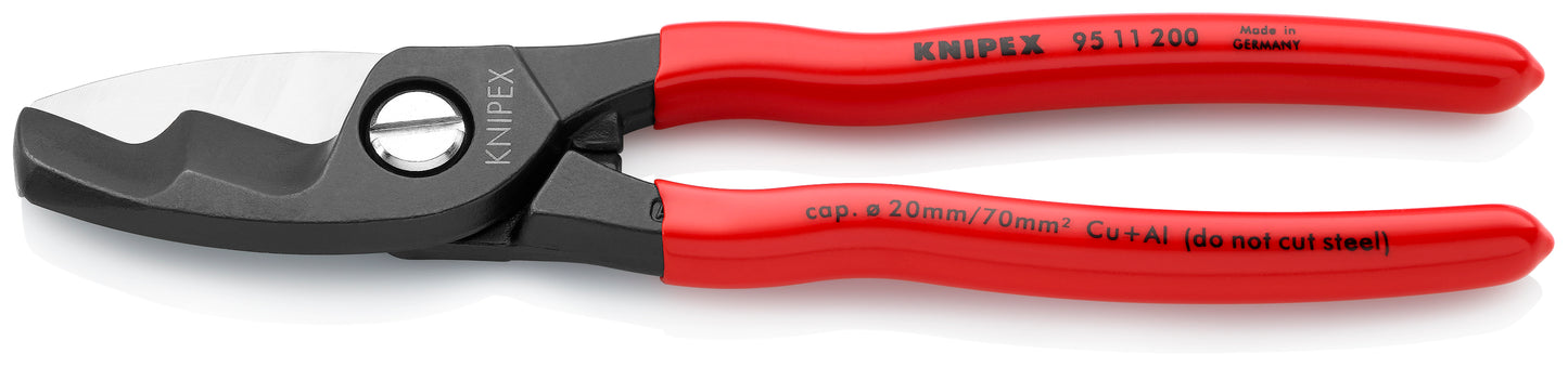 Knipex 95 11 200 Cable Shears-Twin Cutting Edges - image 2