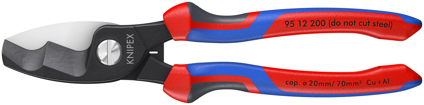 Knipex 95 12 200 Cable Shears-Twin Cutting Edges - KNIPEX Tools