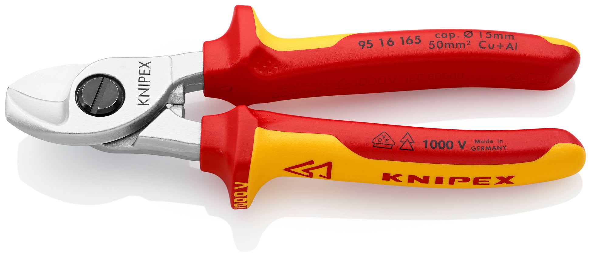 Knipex 95 16 165 Cable Shears-1000V Insulated - image 2