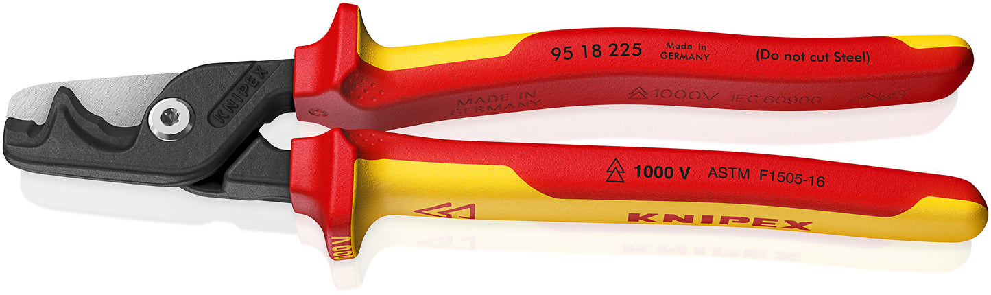 Knipex 95 18 225 SBA StepCut® XL Cable Shears-1000V Insulated - image 2