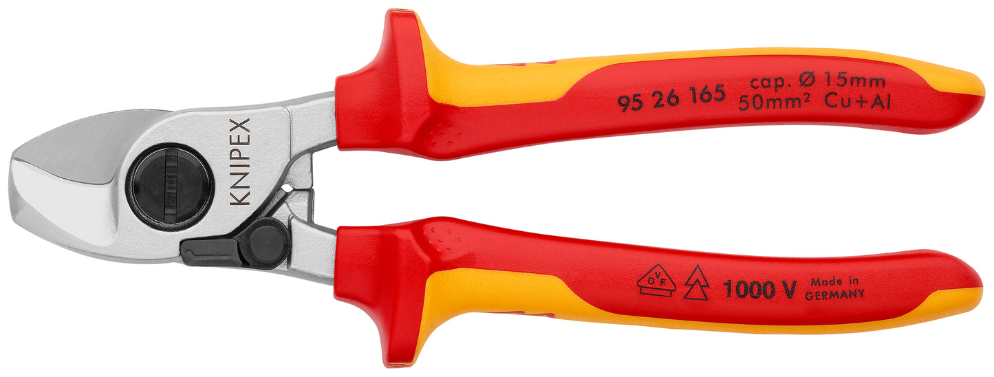 Knipex 95 26 165 Cable Shears-1000V Insulated - KNIPEX Tools