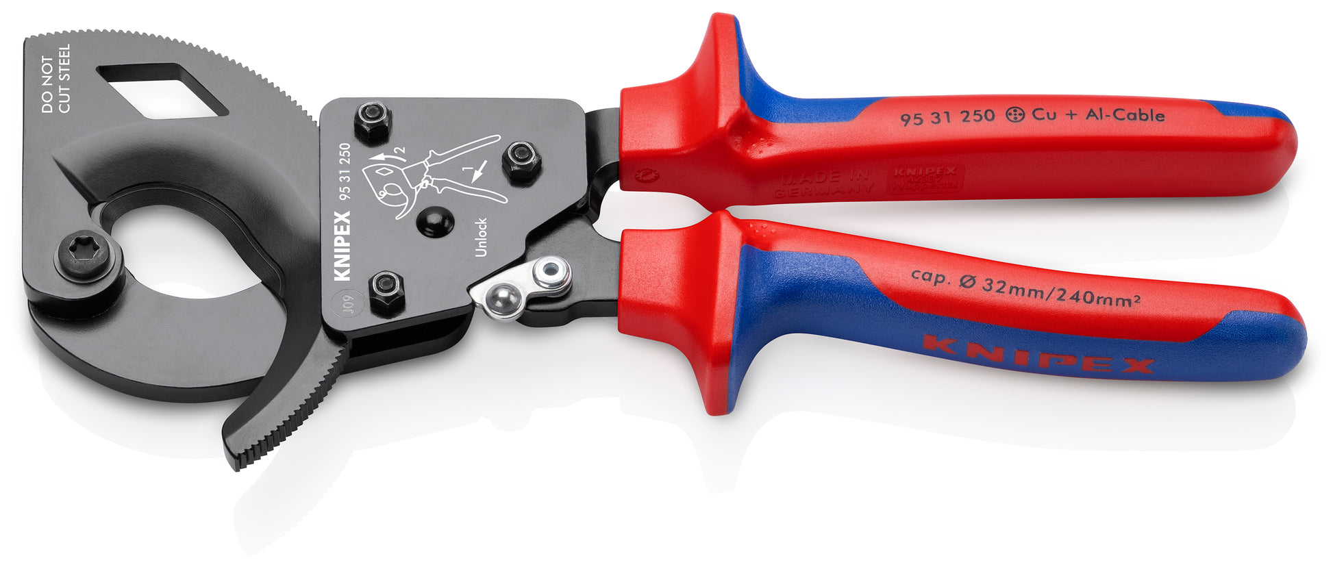 Knipex 95 31 250 SBA Ratcheting Cable Cutters - image 2