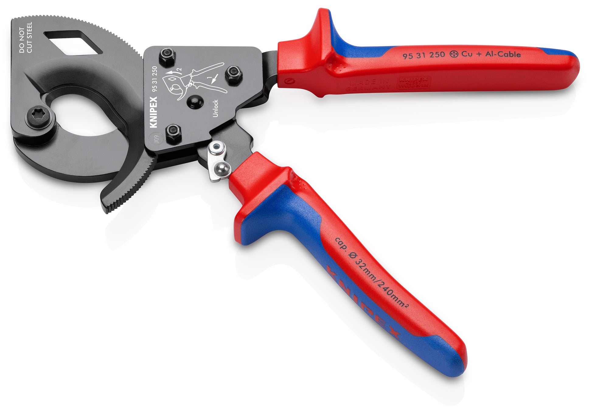 Knipex 95 31 250 SBA Ratcheting Cable Cutters - image 3