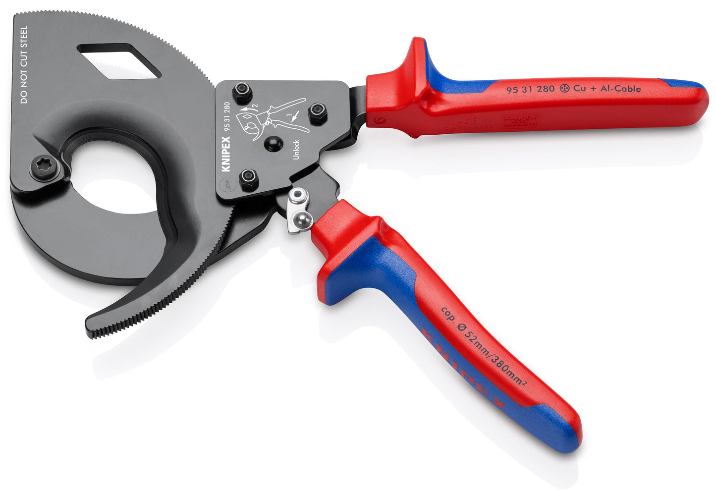 Knipex 95 31 280 SBA Ratcheting Cable Cutters - image 3