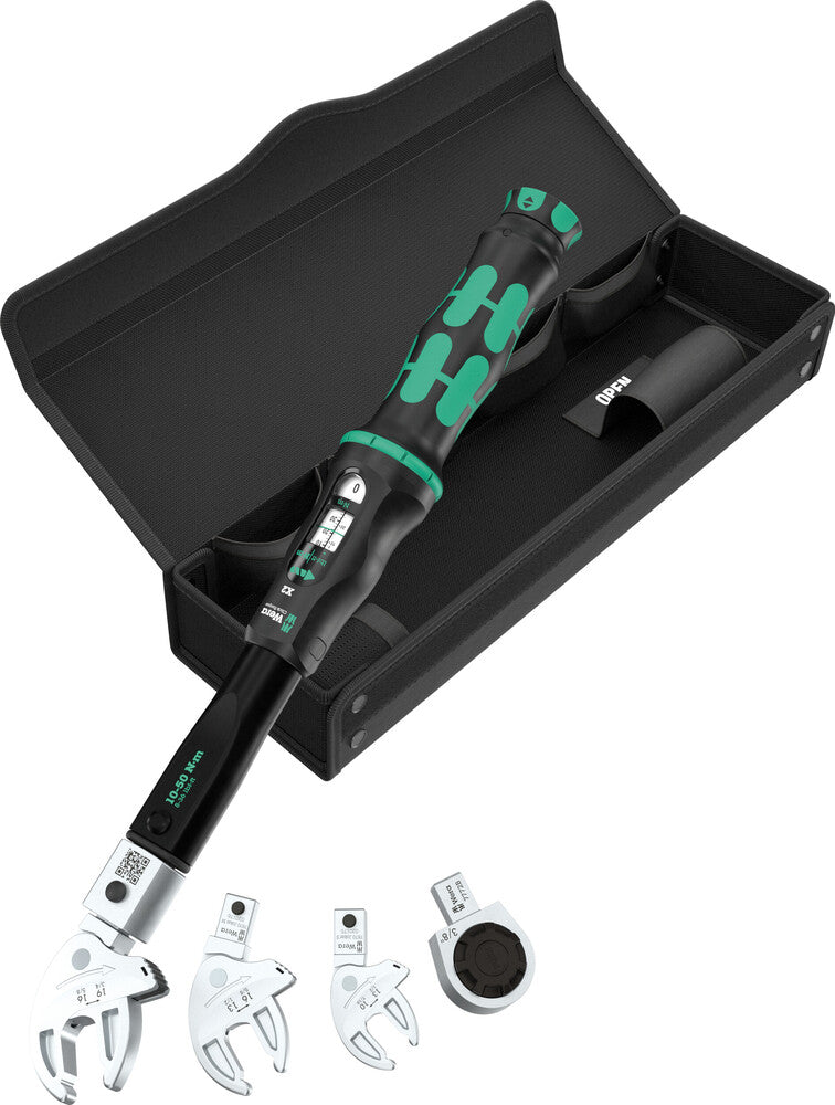 Wera 05136062001 9558 TORQUE SET FOR PIPE FITTINGS, 10-50 NM, 5 PIECES
