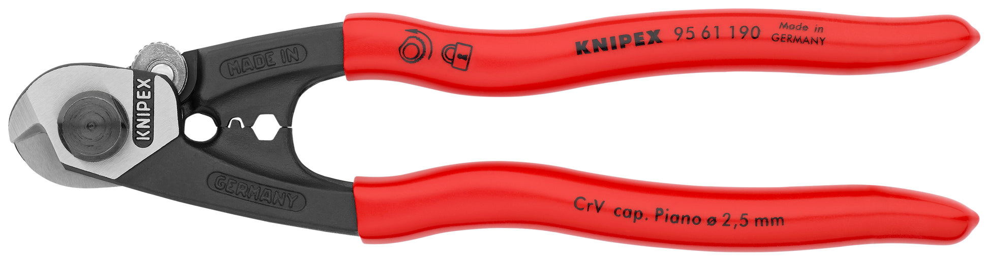 Knipex 95 61 190 Wire Rope Shears - KNIPEX Tools