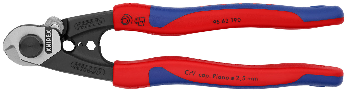 Knipex 95 62 190 Wire Rope Shears - KNIPEX Tools