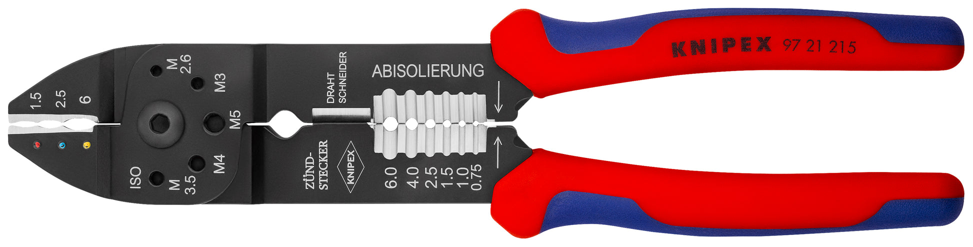 Knipex 97 21 215 SB Crimping Pliers - KNIPEX Tools