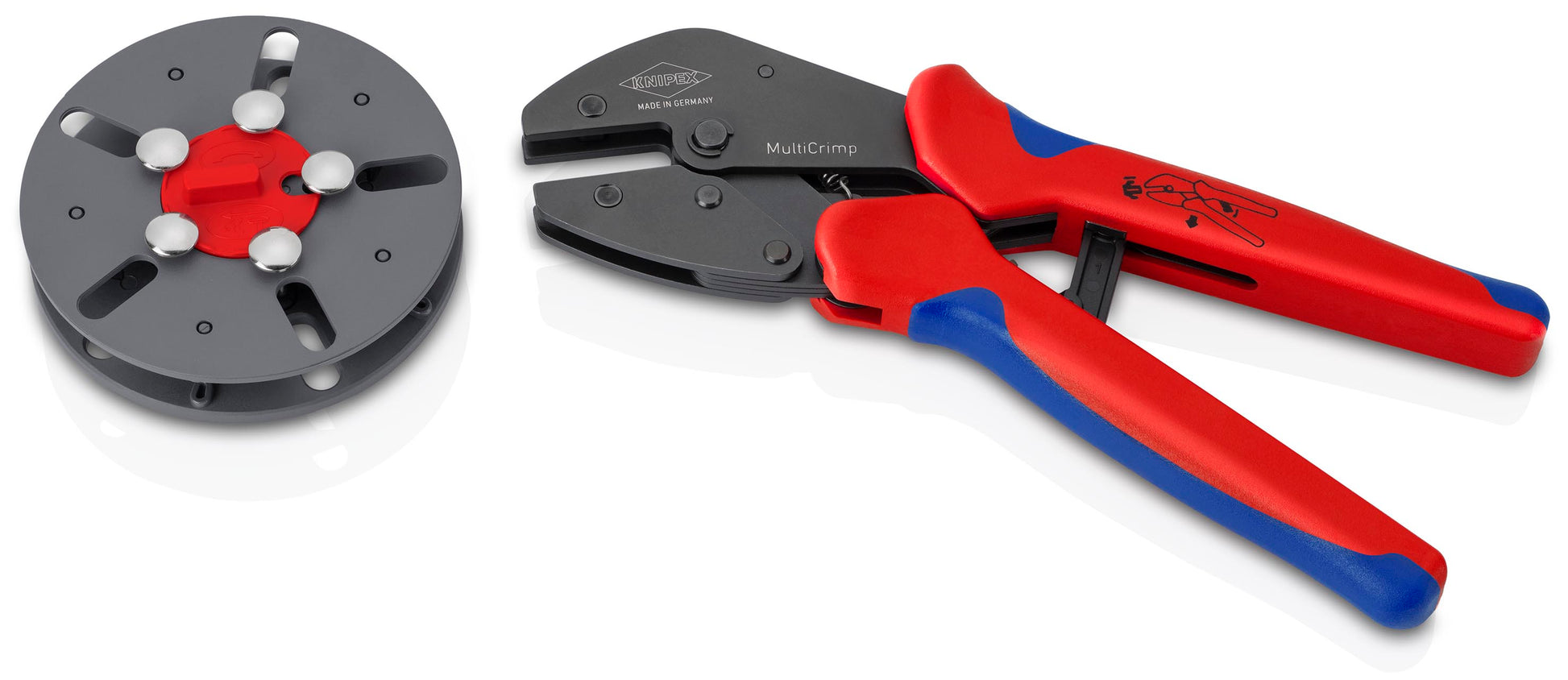 Knipex 97 33 LE MultiCrimp® Crimping Pliers with empty magazine - image 2