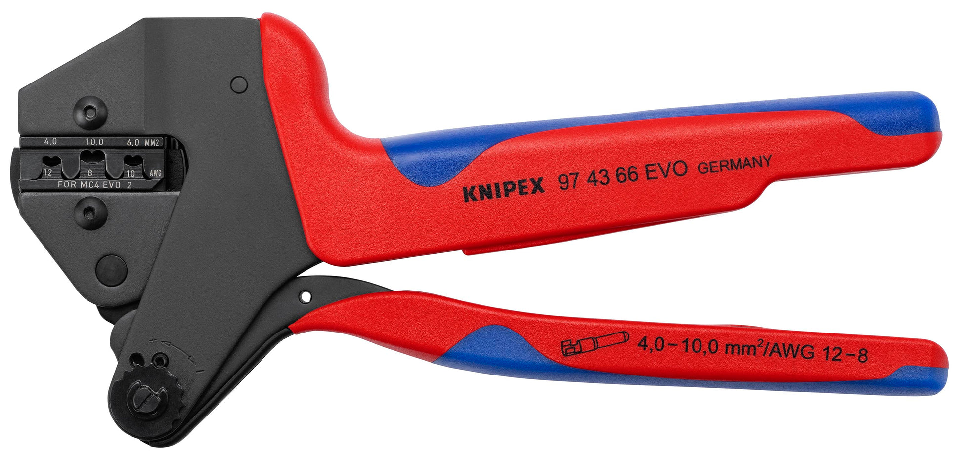 Knipex 97 43 66 EVO Crimp System Pliers MC4® Evo 2 - KNIPEX Tools