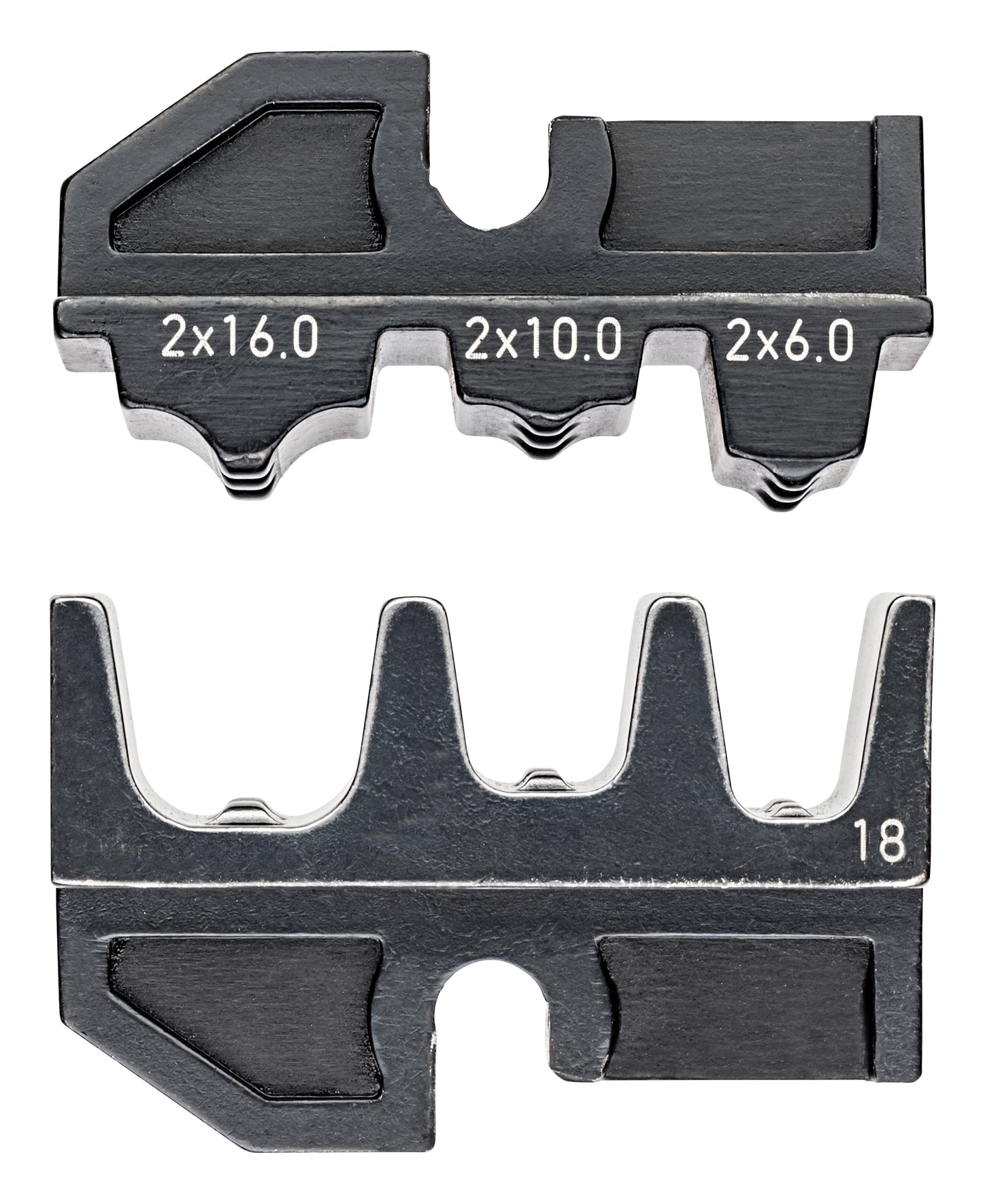 Knipex 97 49 18 Crimping Die For Twin Ferrules for Two Flexible Conductors - KNIPEX Tools