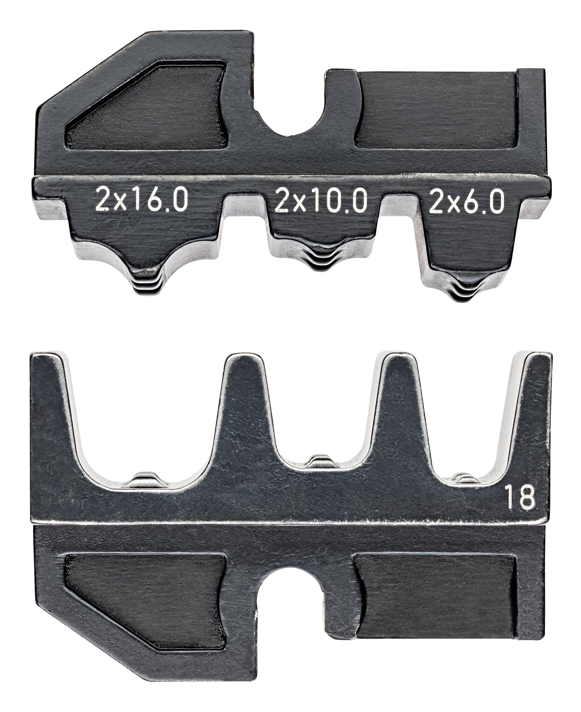 Knipex 97 49 18 Crimping Die For Twin Ferrules for Two Flexible Conductors - KNIPEX Tools