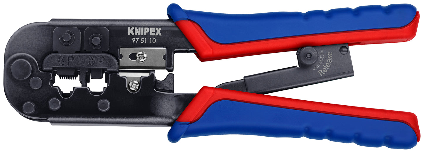 Knipex 97 51 10 Crimping Pliers-Western Plug Type - KNIPEX Tools