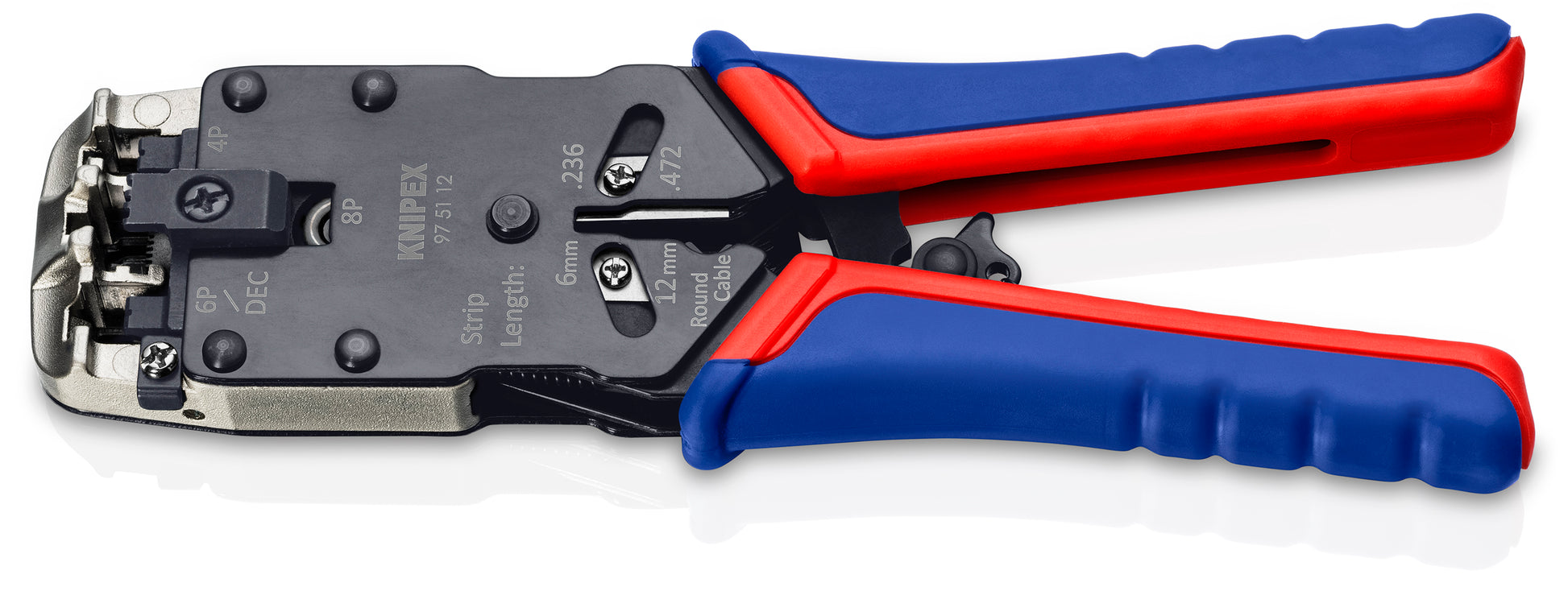 Knipex 97 51 12 Crimping Pliers- For 4, 6 and 8 Pole Western Plug Type - image 2