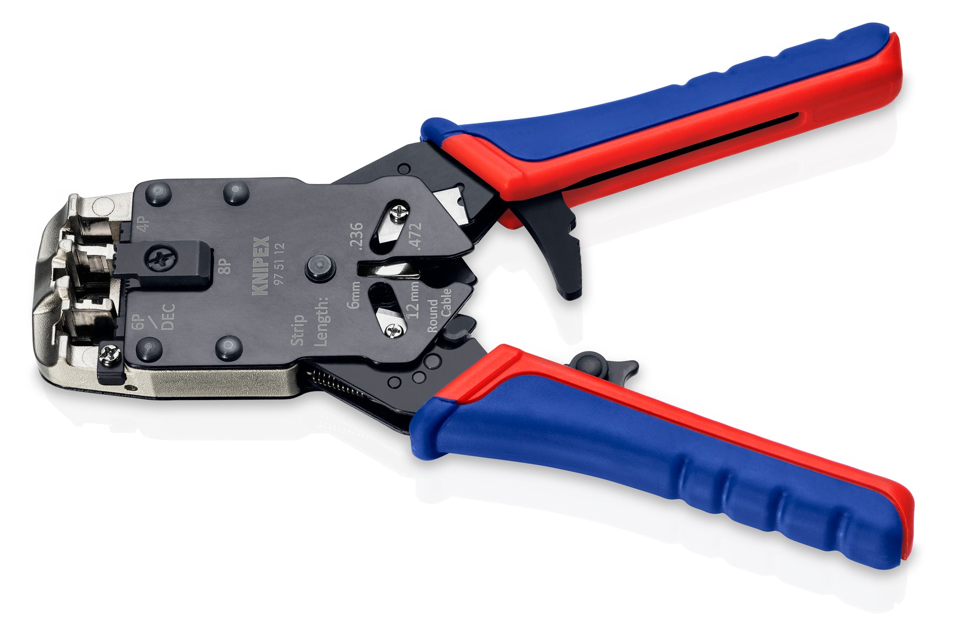 Knipex 97 51 12 Crimping Pliers- For 4, 6 and 8 Pole Western Plug Type - image 3