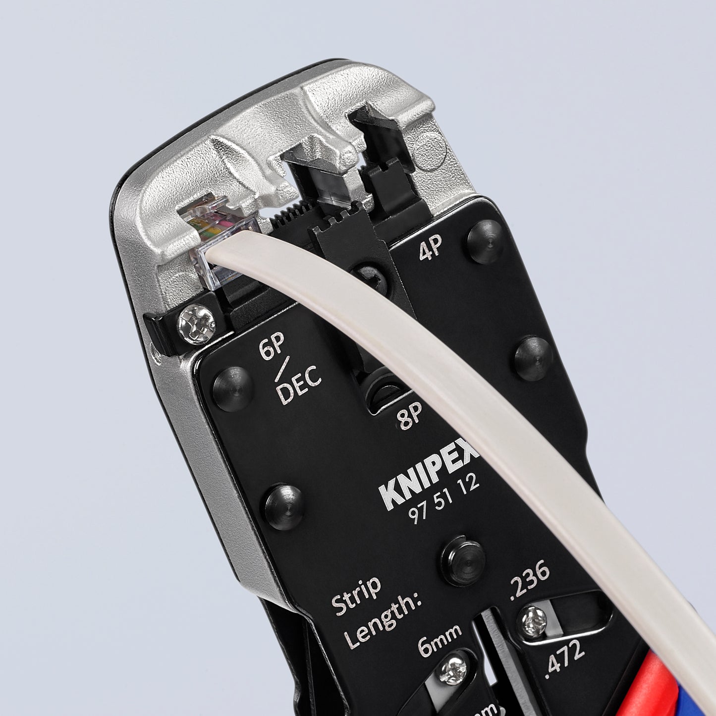 Knipex 97 51 12 Crimping Pliers- For 4, 6 and 8 Pole Western Plug Type - image 4