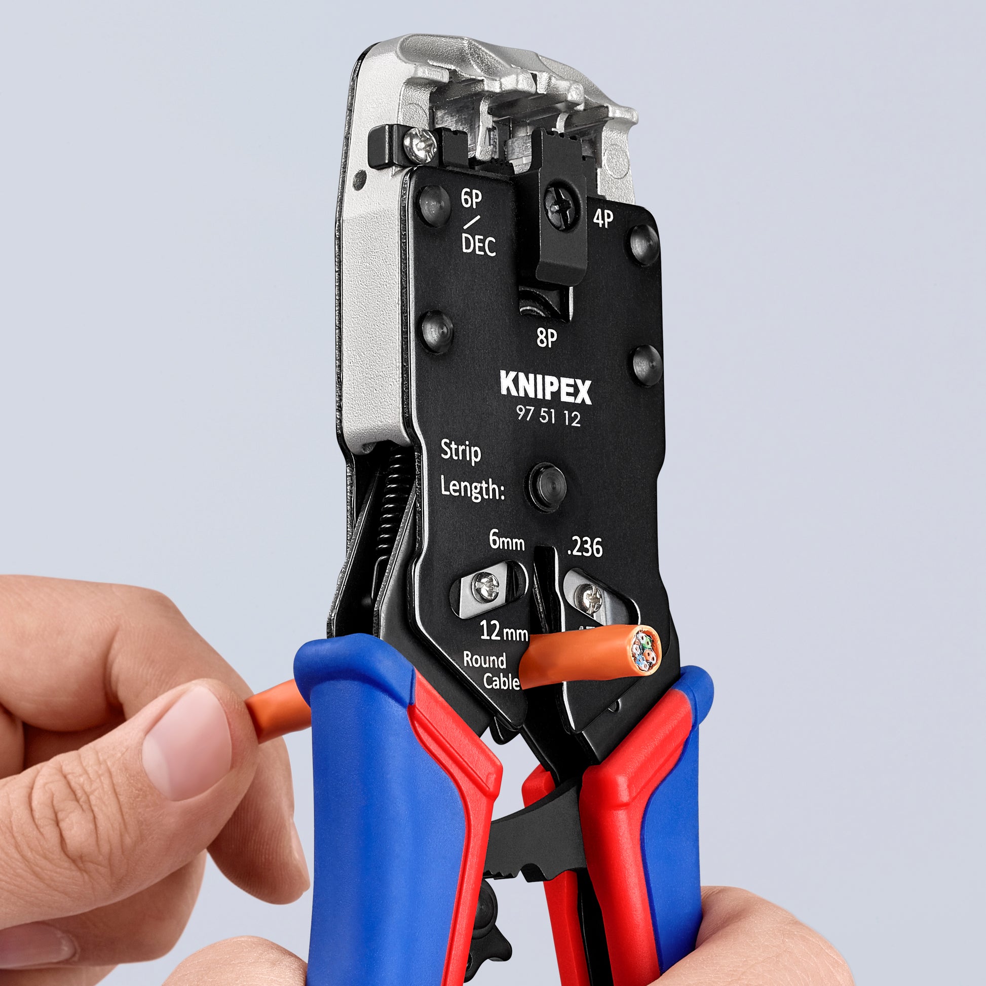 Knipex 97 51 12 Crimping Pliers- For 4, 6 and 8 Pole Western Plug Type - image 6