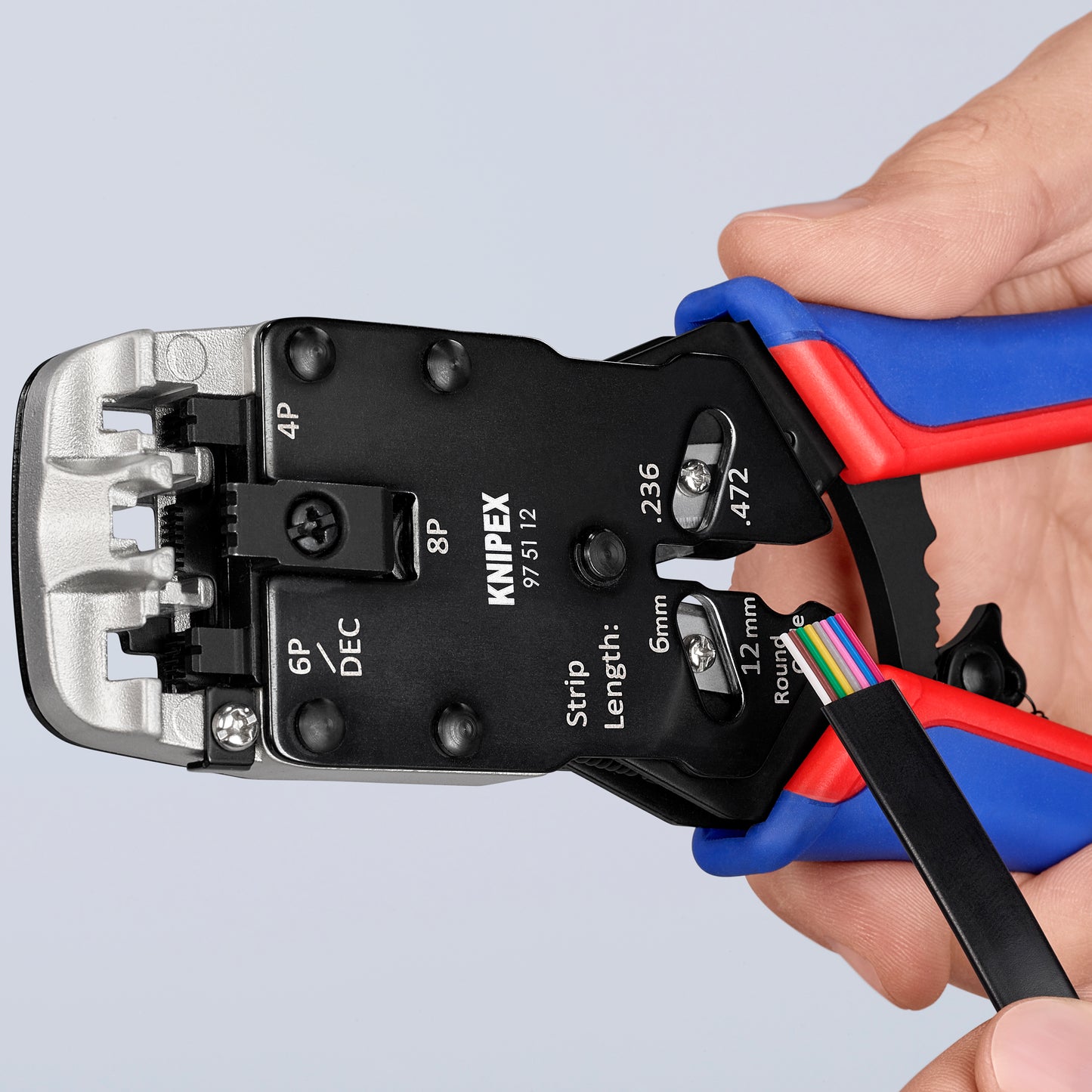 Knipex 97 51 12 Crimping Pliers- For 4, 6 and 8 Pole Western Plug Type - image 7