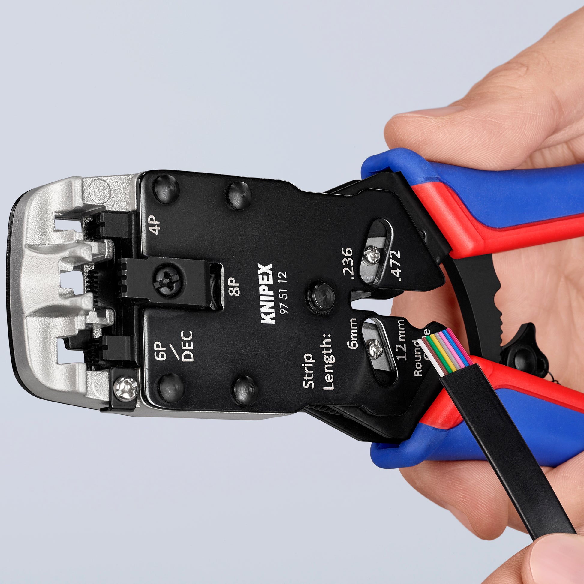 Knipex 97 51 12 Crimping Pliers- For 4, 6 and 8 Pole Western Plug Type - image 7