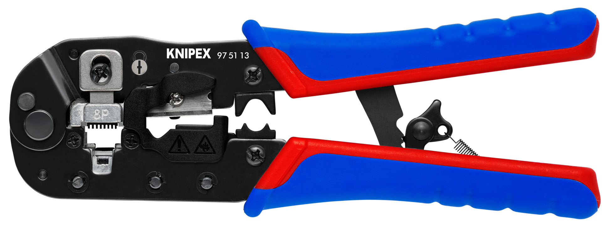 Knipex 97 51 13 Crimping Pliers for RJ45 Western Plugs - KNIPEX Tools