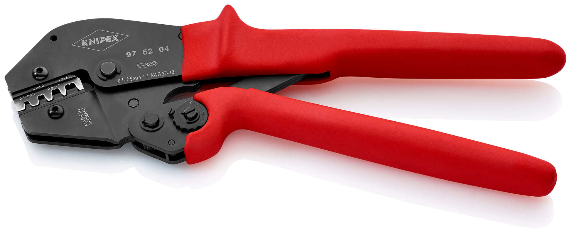 Knipex 97 52 04 Crimping Pliers For Non-Insulated Open Plug-Type Connectors (Plug Width 2.8 and 4.8 mm) - image 2