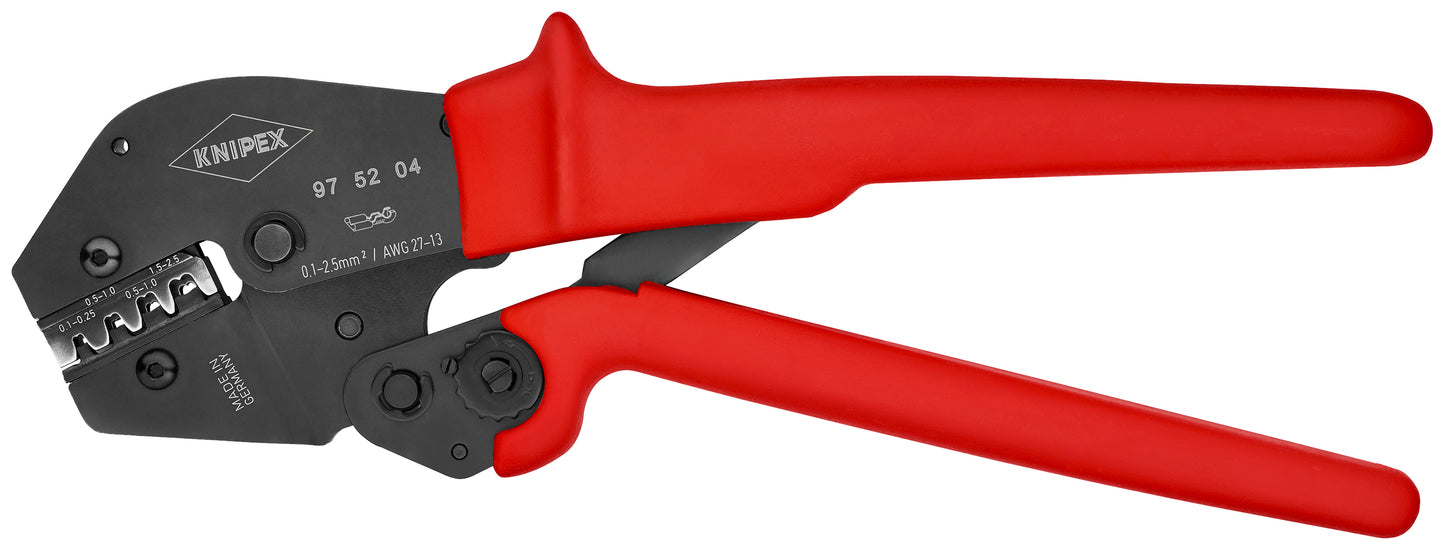 Knipex 97 52 04 Crimping Pliers For Non-Insulated Open Plug-Type Connectors (Plug Width 2.8 and 4.8 mm) - KNIPEX Tools