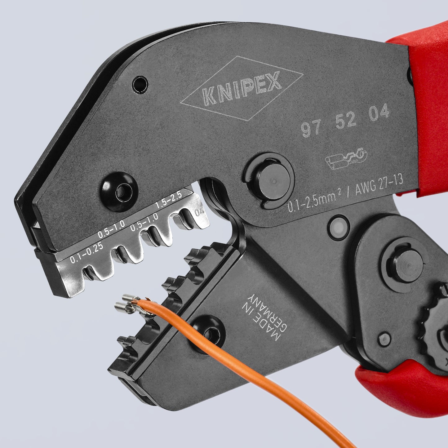 Knipex 97 52 04 Crimping Pliers For Non-Insulated Open Plug-Type Connectors (Plug Width 2.8 and 4.8 mm) - image 5