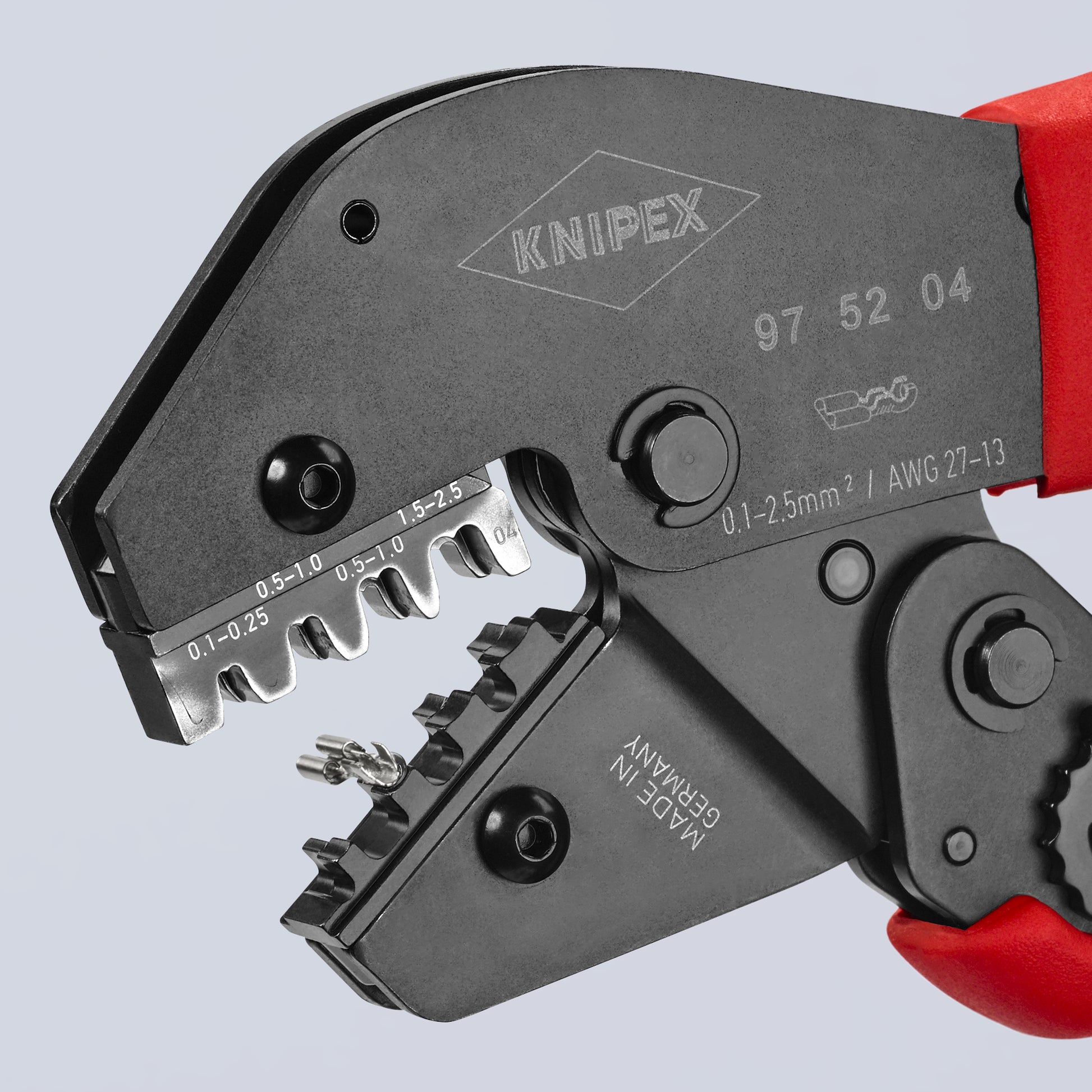 Knipex 97 52 04 Crimping Pliers For Non-Insulated Open Plug-Type Connectors (Plug Width 2.8 and 4.8 mm) - image 6