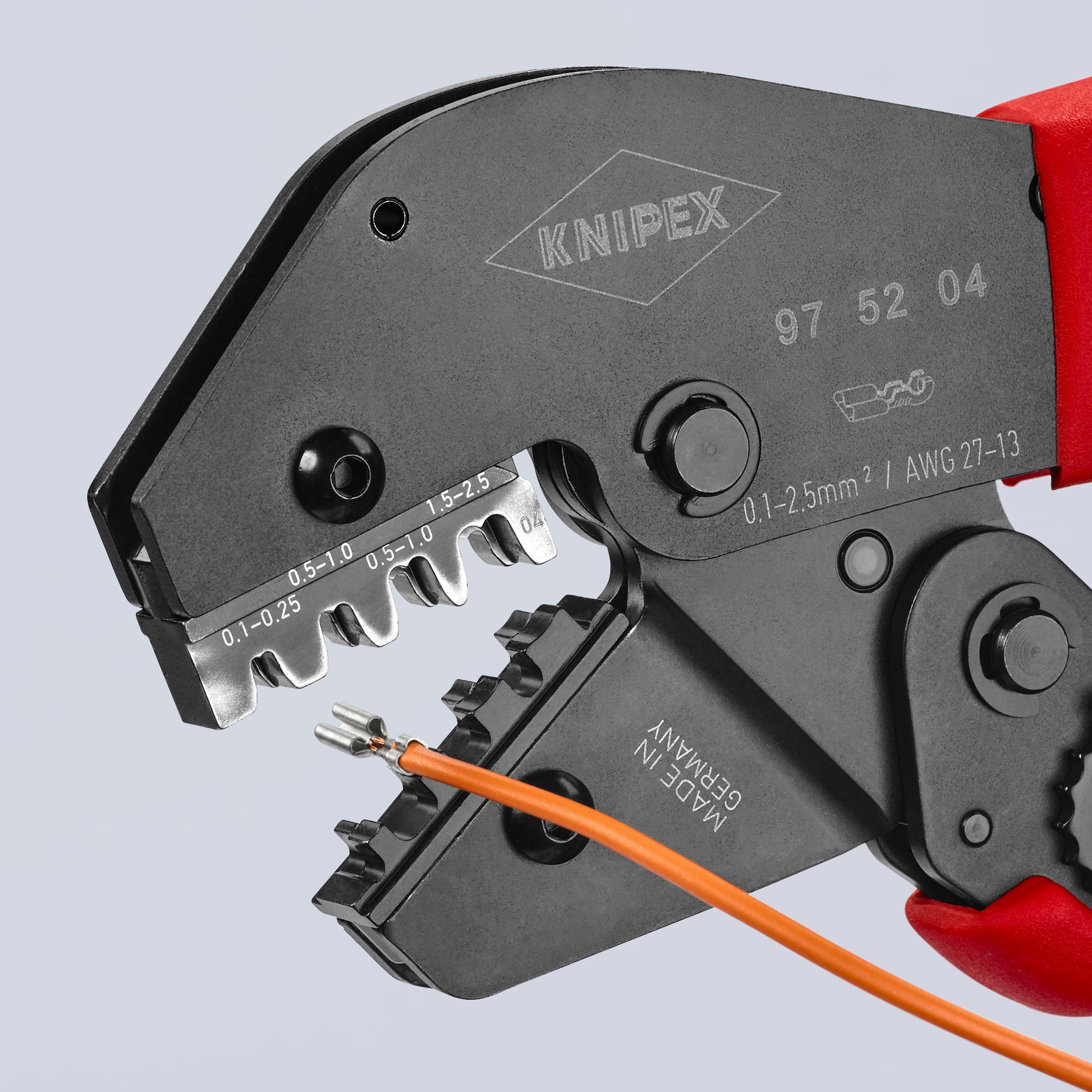 Knipex 97 52 04 Crimping Pliers For Non-Insulated Open Plug-Type Connectors (Plug Width 2.8 and 4.8 mm) - image 7