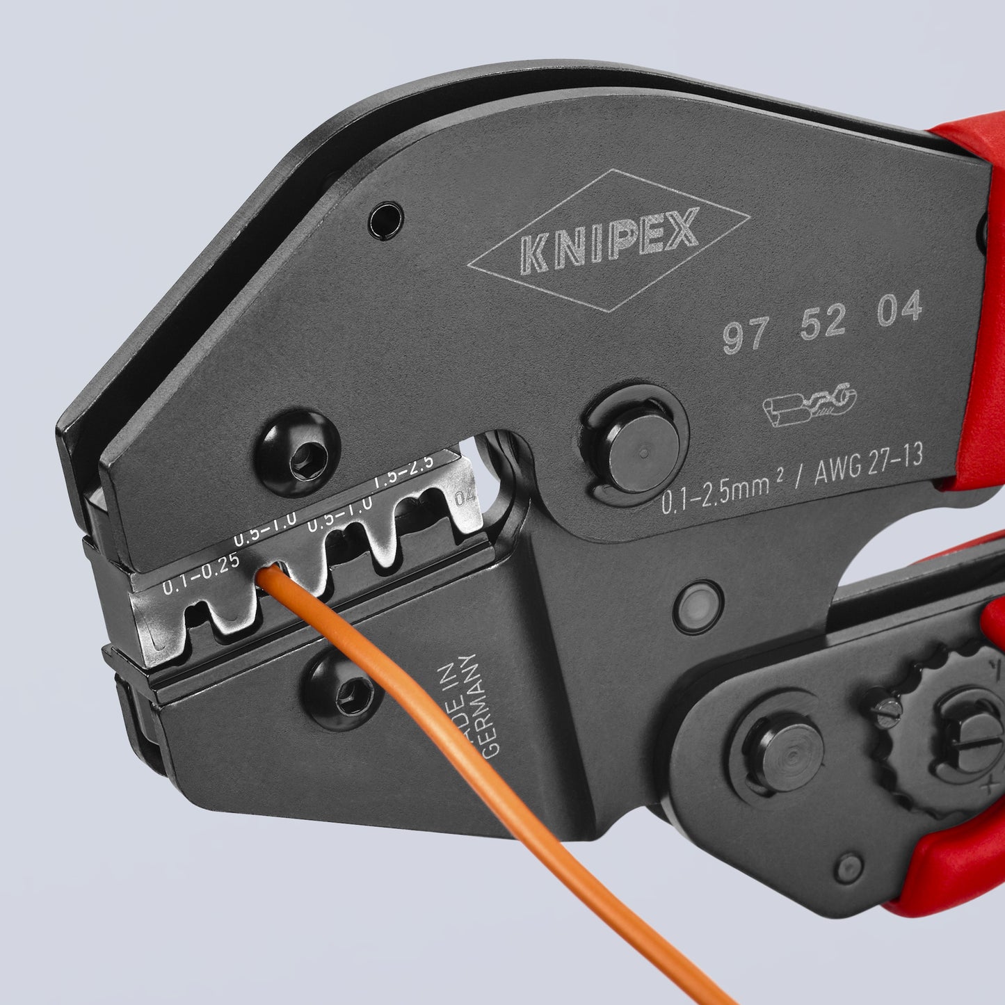 Knipex 97 52 04 Crimping Pliers For Non-Insulated Open Plug-Type Connectors (Plug Width 2.8 and 4.8 mm) - image 8