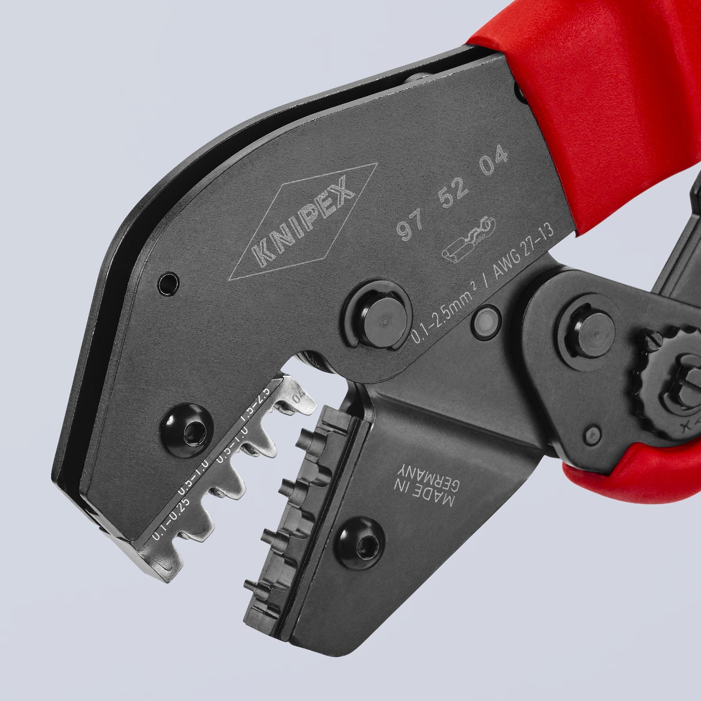 Knipex 97 52 04 Crimping Pliers For Non-Insulated Open Plug-Type Connectors (Plug Width 2.8 and 4.8 mm) - image 4